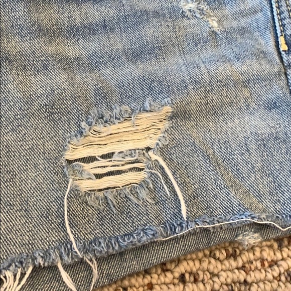 free people herbalife distressed jean shorts. - Picture 5 of 8